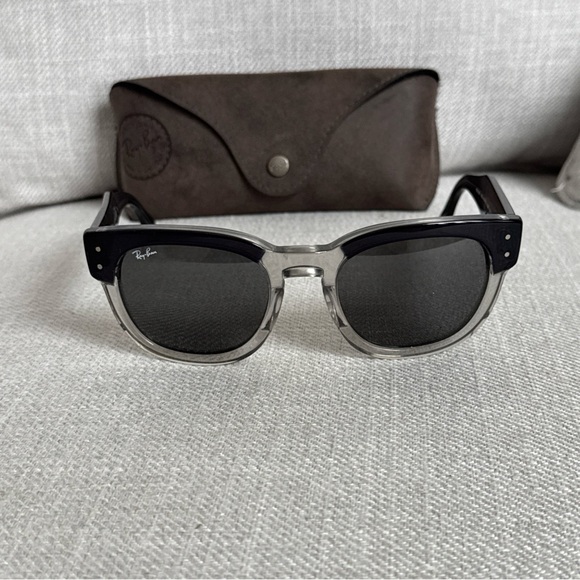 Ray Ban RB0298S Mega Hawkeye Unisex Plastic Sunglass 1396B1 Dk Grey Transp Gray - Picture 4 of 16